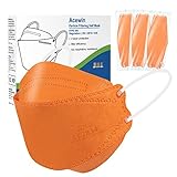 FFP2 Maske Fischform CE 2834 Zertifiziert Atemschutzmaske, FFP2 Fischmaske Orange...