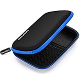 deleyCON Festplattentasche Festplatten Case HDD Case - Für 2,5 Zoll Festplatten...