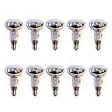 NCC-Licht 10 Stück Reflektorlampe R50 matt E14 25W warmweiß dimmbar 230V