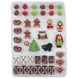 Günthart 41 Hexenhaus Figuren für ein Hexenhaus Lebkuchen Haus, DIY Set aus 41 Teile...