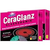 abrazo CeraGlanz Glaskeramik 2x2, Ceranfeld Reiniger antibakteriell, professioneller...
