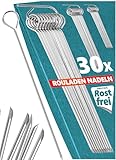 Menz Rouladennadeln, SET - 30 Stück Rouladennadeln Edelstahl rostfrei, 10 cm...