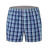 Schlafshorts Herren Kurz, Kariert Kurze Hosen Herren Sommer, Casual Karo Boxershorts...