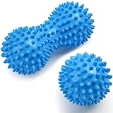 URAQT Faszienball, 2er Set Kleine Igelball Hart, Faszien Massageball mit Noppen,...