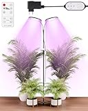 Olubfdh 168 LED Vollspektrum,LED Pflanzenlampe, 2 Köpfe 360° flexibler Schlauch...