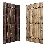 Sichtschutz aus Bambus Zaun Gartensichtschutz Zaunelement XXL SLIM Nigra (BxH) 90 cm x 180...