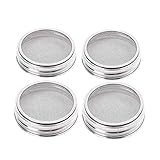 4pcs/Set Samen Sprosslids 304 Edelstahlfilter Mesh Abdeckungssieb Für Breite...