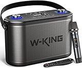 120W RMS/150W Peak Bluetooth Lautsprecher Groß, W-King 3-Wege Musikbox Bluetooth Outdoor...