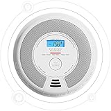 X-Sense Vernetzbarer kombinierter Rauch- und Kohlenmonoxid-Melder mit LCD...