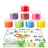 Vegane Bio Knete 8 verschiedenen Farben 800g ungiftig Spielknete...
