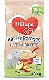 Milupa Kinder-Porridge – Hafer- & Früchtebrei ab dem 10. Monat bis 3 Jahre,...