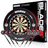 WINMAU Blade 6 Professionelle Bristle Klassische Dartscheibe with Surround und...