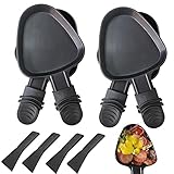 QcuGvy 4 Stücke Dreieck Raclette Pfännchen Ersatz 18x10cm Pfännchen Mini Hergestellt...