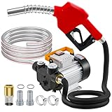 Dieselpumpe 550W 20-60l/min Heizölpumpe Ölabsaugpumpe, 220V Dieselpumpe Leistungsstarker...