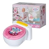 BABY born Toilette für Puppen mit Geräuschfunktion und Häufchen zum wegspülen, 828373...