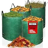 BigDean Gartensack XXL 272L - 4er Set - Laubsack mit extra robustem 150g/m² Gewebe -...
