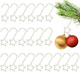 60 Stück Kugelaufhänger für Christbaumkugeln, Aufhänger für Weihnachtskugeln Klein...