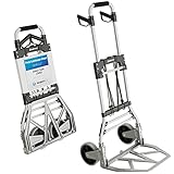 ATHLON TOOLS Schwerlast-Sackkarre klappbar 150 kg - Aluminium - Große Räder...