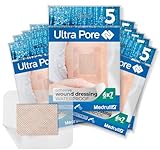 Medrull 100% Wasserdichtes Wundpflaster Steril 6x7 cm 50 Stück (N5 x 10 Packs)...