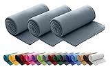 wometo 3er Set Polar Fleecedecke oekoTex 130x160 ca. 400g mit Anti-Pilling und...