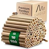 GARDIGO® Bambusröhrchen Premium für Insektenhotel - 150 Stück | Premium Bambus...