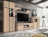 Generisch Wohnwand CR-HJ Grifflos mit Dekorativen Lamellen, Push to Open Funktion. Farbe...