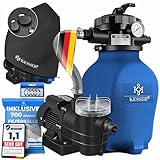 KESSER® Sandfilteranlage Sandfilter + 700g Filterbälle ersetzen 25kg...