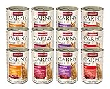 animonda Carny Adult Herzhafte Variation (12 x 400 g), Katzennassfutter für ausgewachsene...