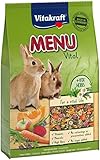 Vitakraft Menu Vital, Hasenfutter für Zwergkaninchen, mit Luzerne und Apfel,...