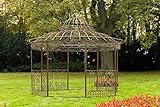 CLP Luxus Pavillon ROMANTIK V2 aus pulverbeschichtetem Eisen l Runder Pavillion mit...