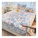 Winter-Tagesdecke Bettlaken Bis28cm Spannbettlaken Coral Fleece Spannbetttuch Mikrofaser...