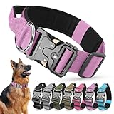 Ledeak Taktisches Hundehalsband mit Griff, Verstellbares Anti Zieh Breites Hunde Halsband...
