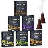 Fumino Räucherkegel-Set Kamin & Frost Multipack - Frische Räucherkerzen mit Masala...