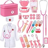 Ophy Arztkoffer Kinder Holz Spielset, 40-teiliges Doktorkoffer für Kinder ab 3,...