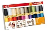 Gutermann GUT_734520-1 Fadenset: Baumwolle C Nr. 50: 20 Stück, Mehrfarbig, NA