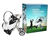 LL-Golf® Stiftehalter Miniatur Golfbag mit Trolley und 3 Golfschläger...
