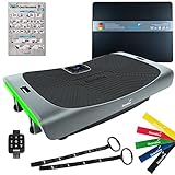 Skandika 4D Vibrationsplatte V3000 Vibration Plate im Curved Design mit Smart...