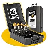 monkeystrong Kegelsenker Set 90° Ø 6,3-20,5 mm aus HSS Stahl - richtig scharf - Senker...