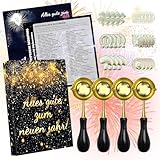 Byhsoep Silvester Zinngießen Set mit 24 Zinnfiguren 4 Löffel,Zinn Giessen Set für...