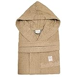 Renato Balestra Bademantel für Herren und Damen, Unisex, 100 % Baumwolle, mit Kapuze,...