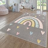 TT Home Teppich Kinderzimmer Kinderzimmerteppich Junge Mädchen Kinderteppich Modern Soft,...