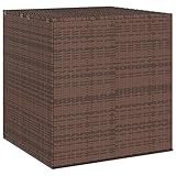 HEPBAK Home Hardware Businese Garden Kissenbox PE Rattan 100x97.5x104cm Braun