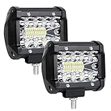 URAQT LED Arbeitsscheinwerfer, 2x60W Auto Scheinwerfer 6000K Zusatzscheinwerfer,...