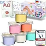 Valy&Oli® Knete - Extraweiche Vegane Kinderknete ab 1 2 3 Jahren [inkl. Knetvorlagen]...