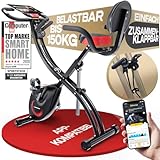 Sportstech Ergometer Heimtrainer Fahrrad klappbar, Fitness Indoor Fahrrad für...