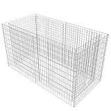 vidaXL Gabione Pflanzenkorb Stahl 180x90x100cm Steinkorb Blumenkasten Hochbeet