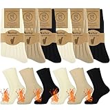 Belloxis 6 Paare Alpaka Socken Damen Thermosocken Damen 39-42 Wollsocken...
