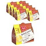 Melitta BellaCrema La Crema gemahlener Röstkaffee in Kaffee-Pads 10 x 16 + 2 Pads,...