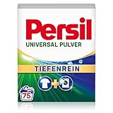 Persil Universal Pulver Tiefenrein Waschmittel (75 Waschladungen), Vollwaschmittel für...