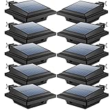 UniqueFire 40 LEDs Dachrinne Solarleuchte | Solarlampen für Außen | Schwarz...